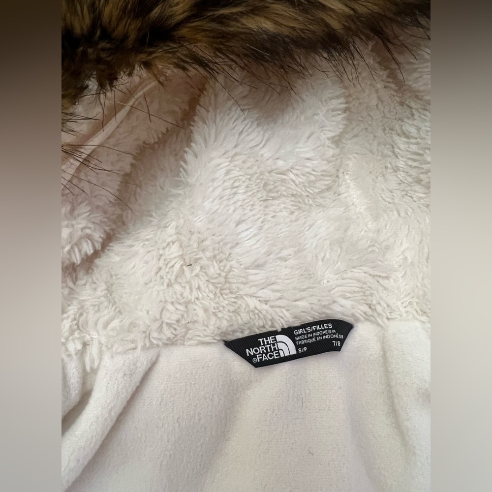❄️ Girls North Face Down Fleece-Lined Parka Coat - Picture 10 of 10